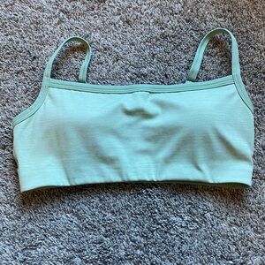 Vitality bandeau bra. Color is Mint marl.
